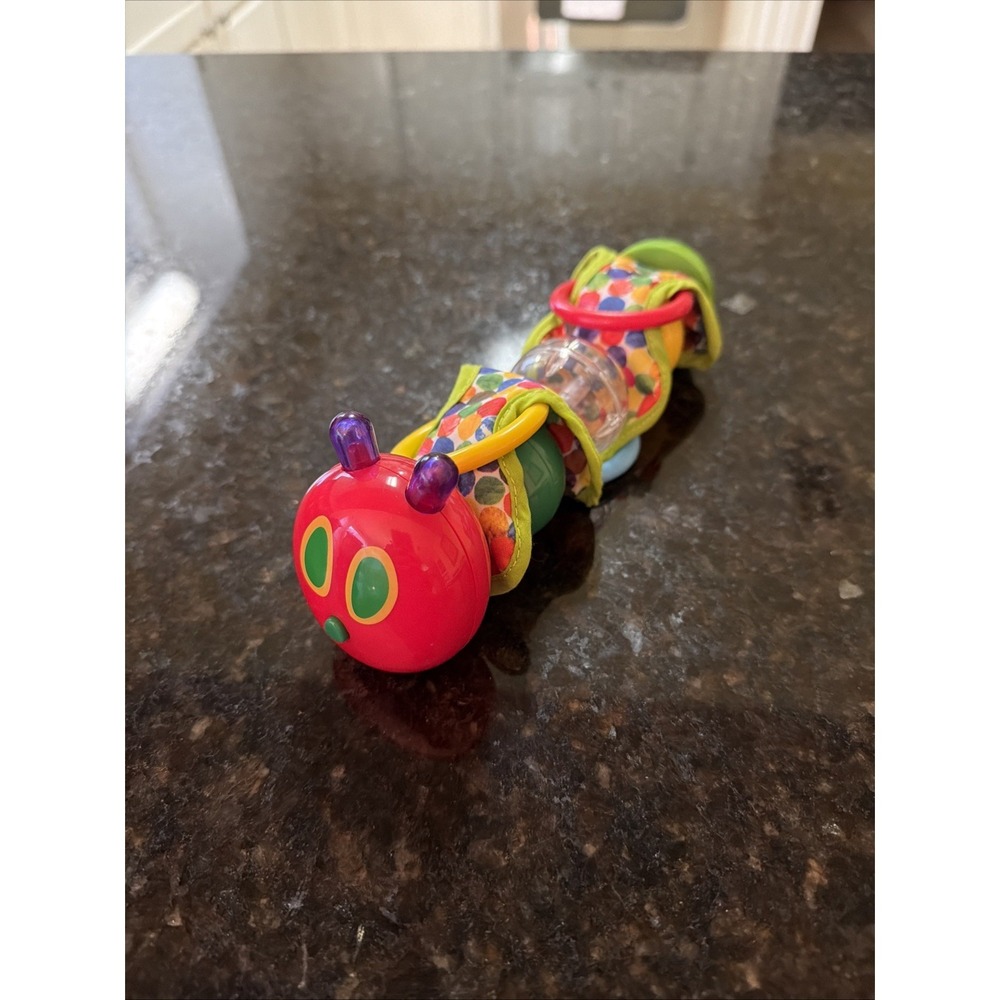 Eric Carle The Very Hungry Caterpillar Baby Rattle Toy Handheld Carseat Stroller